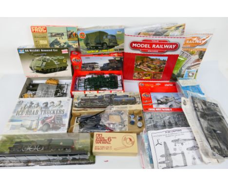 Airfix - Frog - Others - A mixed collection of part built plastic model kits (some painted / with missing / broken parts) wit