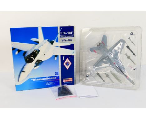 Dragon Wings - A boxed diecast Dragon Wings 'Warbird' series #50082 1:72 scale F/A-18F Super Hornet VFA-102 'Diamondbacks'. T