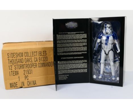 Sideshow Collectibles - A boxed 1:6 scale Militaries Of Star Wars Stormtrooper Commander figure # 2193. The figure appears Mi