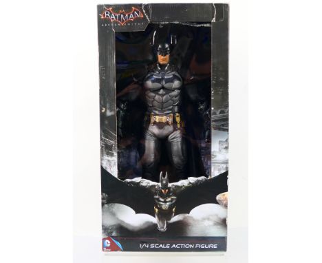 Neca - Batman - A boxed 1/4 scale Batman Arkham Knight figure # 966NO30215. The figure appears Mint, the box is taped shut an