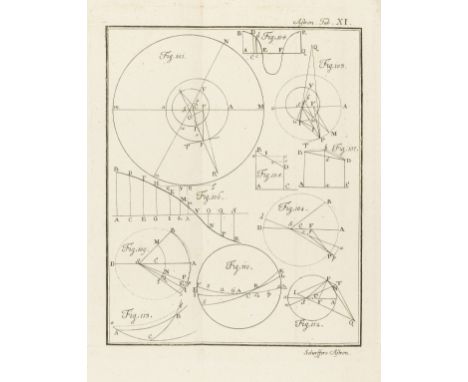 Astronomy.- Scherffer (Karl) Institutiones Astronomiae theoreticae, first edition, woodcut printer's device to title, 19 fold