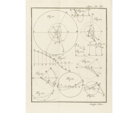 Astronomy.- Scherffer (Karl) Institutiones Astronomiae theoreticae, first edition, woodcut printer's device to title, 19 fold