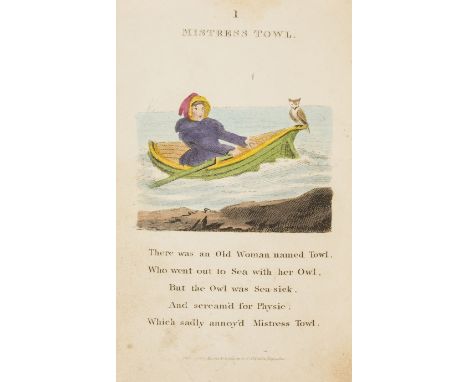 Limericks.- History of Sixteen Wonderful Old Women (The), first edition, 16 leaves, hand-coloured engravings with verse below