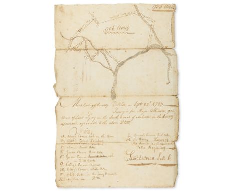 Virginia map.- Dedman (Samuel, surveyor) 906 acres... Mecklinbugg County... Survey'd for Roger Atkinson..., D.s. "Saml Dedman