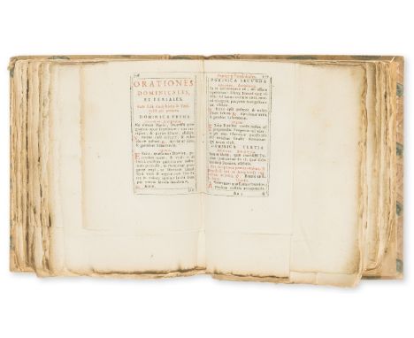 Miniature Book.-  Officium B. Mariae Virg. nuper reformatum, et Pii V. Pont. Max. iussu editum..., printed throughout in red 