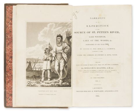 America.- Canada.- Keating (William H.) Narrative of an Expedition to the Source of St. Peter's River, Lake Winnepeek..., 2 v