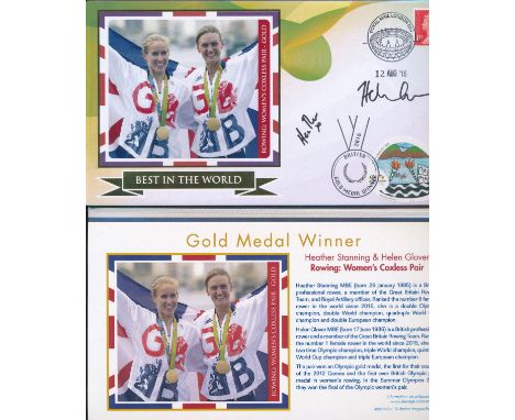 GB FDC 2016 Olympic Games Team GB Buckingham covers Gold Medal Winners x 27 with 23 signed including Andy Murray, Adam Peaty,