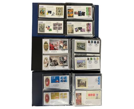 First Day Covers - Benham Definitive Series in 3 volumes, 1997 to 2011, includes Machins, Regionals, prestige &amp; retail bo