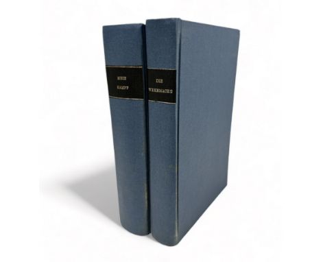 HITLER, ADOLF. ‘ Mein Kampf ‘ by Adolf Hitler Unexpurgated Edition Two Volumes in One First Volume: A Retrospect Second Volum