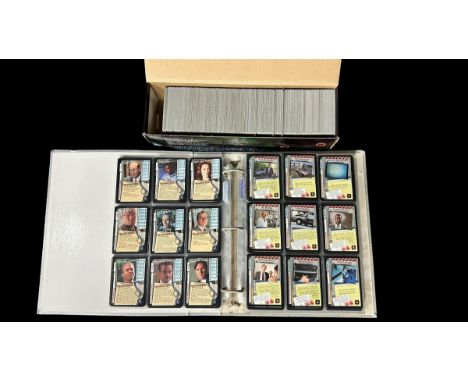 Over 800 X Files trade cards. These cards are from The Premier 1996 set. Includes rare cards, duplicates. All cards are in ne