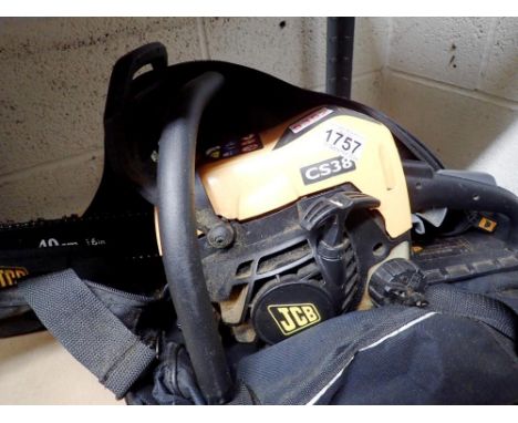 JCB 40 cm CS38 petrol chainsaw in holdall. Not available for in-house P&amp;P 