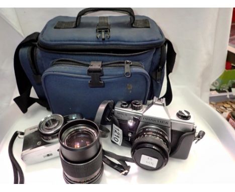 Olympus Trip 35 camera and a Praktica MTL5. UK P&amp;P Group 2 (£20+VAT for the first lot and £4+VAT for subsequent lots) 