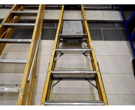 Seven tread platform step ladders. Not available for in-house P&amp;P 