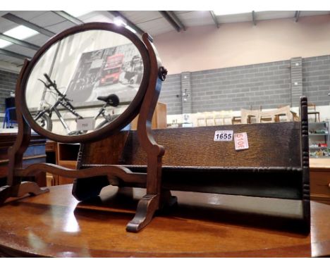 Book trough and small vanity mirror. Not available for in-house P&amp;P 