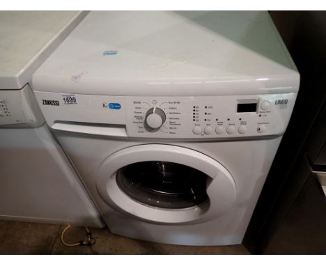 Zanussi 8kg washing machine. All electrical items in this lot have been PAT tested for safety and have passed. This does not 