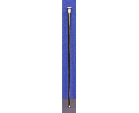 A Victorian silver topped ebonised walking cane, Birmingham 1849, Henry Howell & Co

TO BE SOLD ON BEHALF OF DERBYSHIRE FAMIL