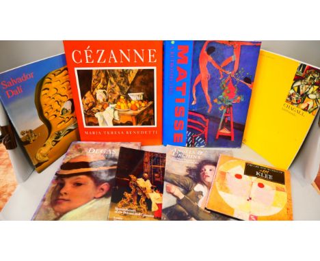 A collection of eight art related books including Matisse, Angels and Cherubs, Christie's, etc.