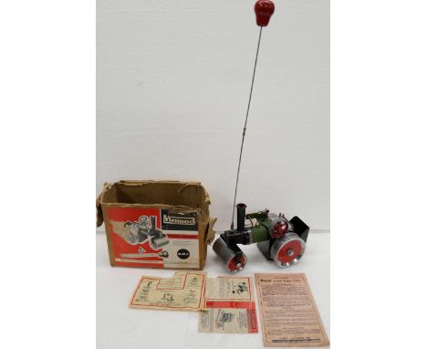 A Mamod S.R.1 steam roller, original box and instructions, box a/f