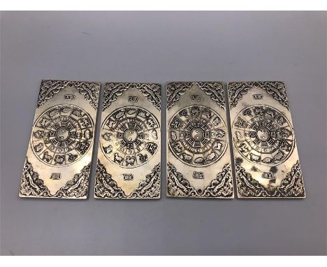 A set of Chinese scroll weights