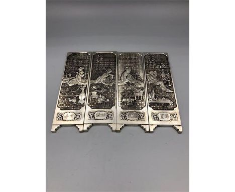 Four Chinese manuscript weights