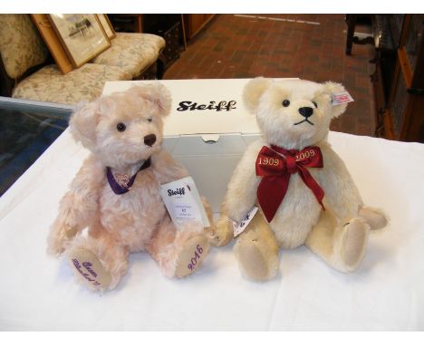 A modern Steiff Collector's Bear - with Certificate and box - 'Queen Elizabeth II - 2016' - 28cm high, together with one othe