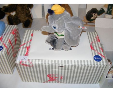 A modern Steiff Disney toy - 'Dumbo' - with Certificate and box 