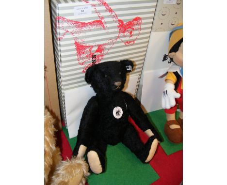 A modern Steiff teddy bear with certificate and box 'Teddy Bear Replica 1908'