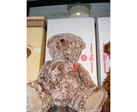 A modern collectable Hermann teddy bear 'Wolfram' - Limited Edition No. 18/100 with box - 46cm high
