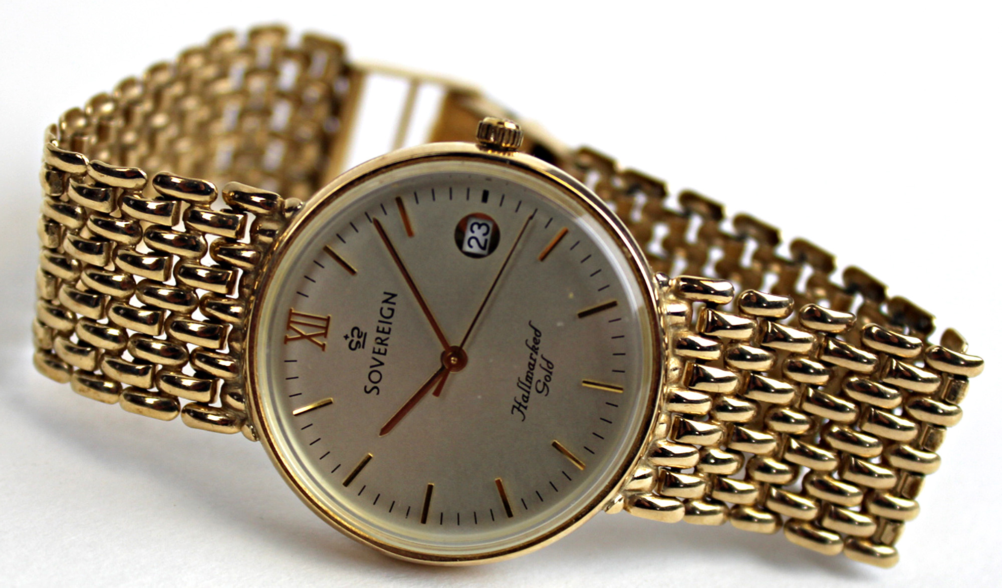 Gents 9ct gold wristwatch 