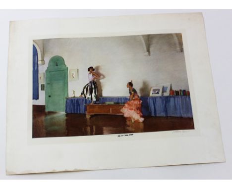 Sir William Russell Flint "In my Studio" 1880-1969 Artist Signed Limited Edition Lithograph colour print signed by the artist