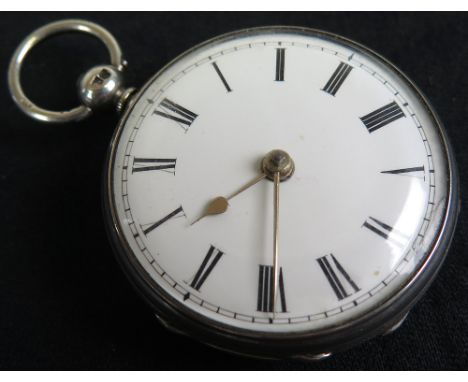 Silver Pocket watch, Hallmarked London 1860, the movement by Pearce of Grantham.