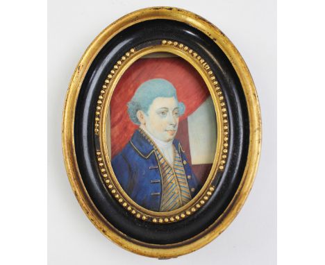 Extremely fine period portrait miniature after Sam Cooper. Script to the reverse reads Historical Portrait Commonwealth Sir W