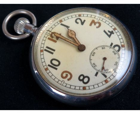British Military Issue General Service Time Piece (GSTP) . Marked on the back G.S.T.P. F070086 with Arrow mark