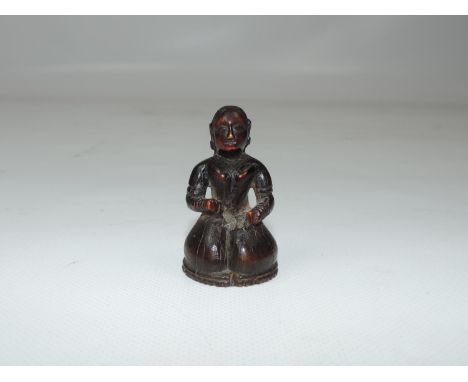 17th Century Moghul Stained Ivory Chess Pawn - 2" high - 25 grams 