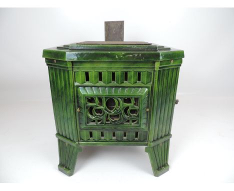 Rosieres 306 Green Enamel Wood Burning Stove 