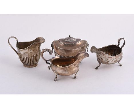 
	
		A COLLECTION OF SILVER ITEMS
		To include: a Victorian oval half lobed tea caddy by Joseph Rodgers &amp; Sons, Sheffield