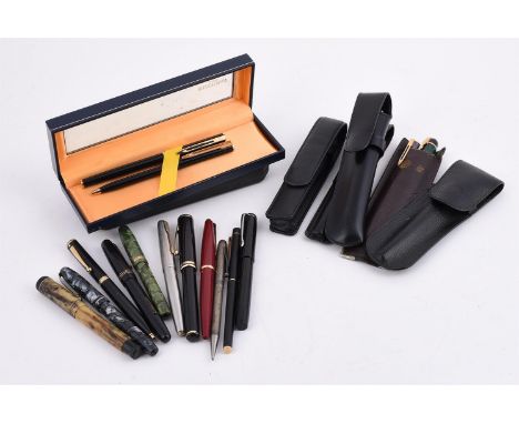 
	
		A COLLECTION OF FOUNTAIN PENS
		To include various Waterman fountain pens; three Conway Stewart fountain pens; a Sheaffe