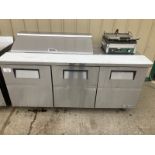 True 72" Prep Table Model TSSU-82-12