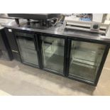True 3 Door Back Bar Cooler Model TBB-24-72G-6D