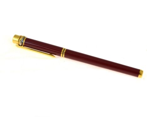 MUST DE CARTIER&nbsp; fountain pen, nib stamped 18k 750, numbered 191912