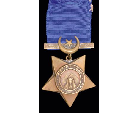 *An Egypt and Sudan Campaign Pair awarded to Private J Banham, 1st Royal West Kent Regiment, comprising: Egypt and Sudan, 188