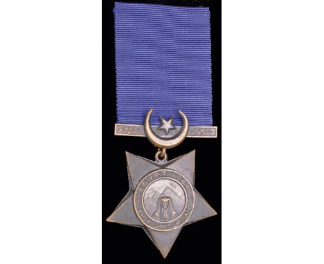*An Egypt and Sudan Campaign Pair awarded to Private James Busby, 1st Battalion York & Lancaster Regiment, comprising: Egypt 