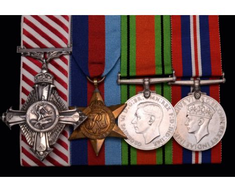 An Interesting WW2 ‘Battle of France’ Air Force Cross Group of 4 awarded to Flight-Lieutenant Alfred James Hartley, Royal Air