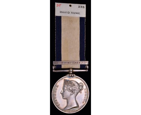 *A Rare N.G.S. with clasp ‘25 July Boat Service 1809’ awarded to Able Seaman David Hume, R.N., for service aboard H.M.S. Prin