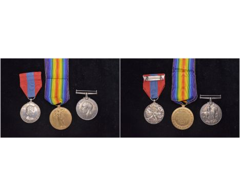 An Imperial Service Medal Group of 3 awarded to Private Joseph Stanley, Royal Army Medical Corps, comprising: British War and