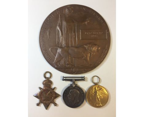 A Great War Trio & Memorial Plaque awarded to Private John Henry Smith, 17th Battalion (Glamorgan Bantams) Welsh Regiment, wh