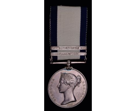 *The 2-Clasp N.G.S. awarded to Rear-Admiral John Skekel, who served as Lieutenant aboard H.M.S. Courageux at the reduction of