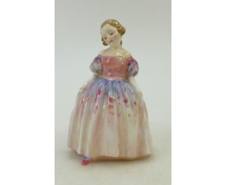 Royal Doulton early figure Marie: Dated 1940 in floral dress.