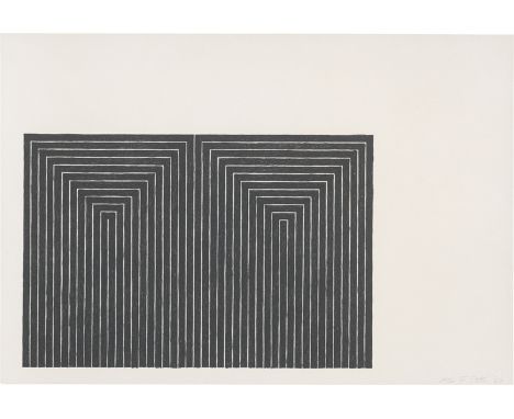 Stella, Frank -- Marriage of Reason &amp; SqualorFarblithographie auf festem genarbten Barcham Green-Velin. 1968.25,5 x 38 cm