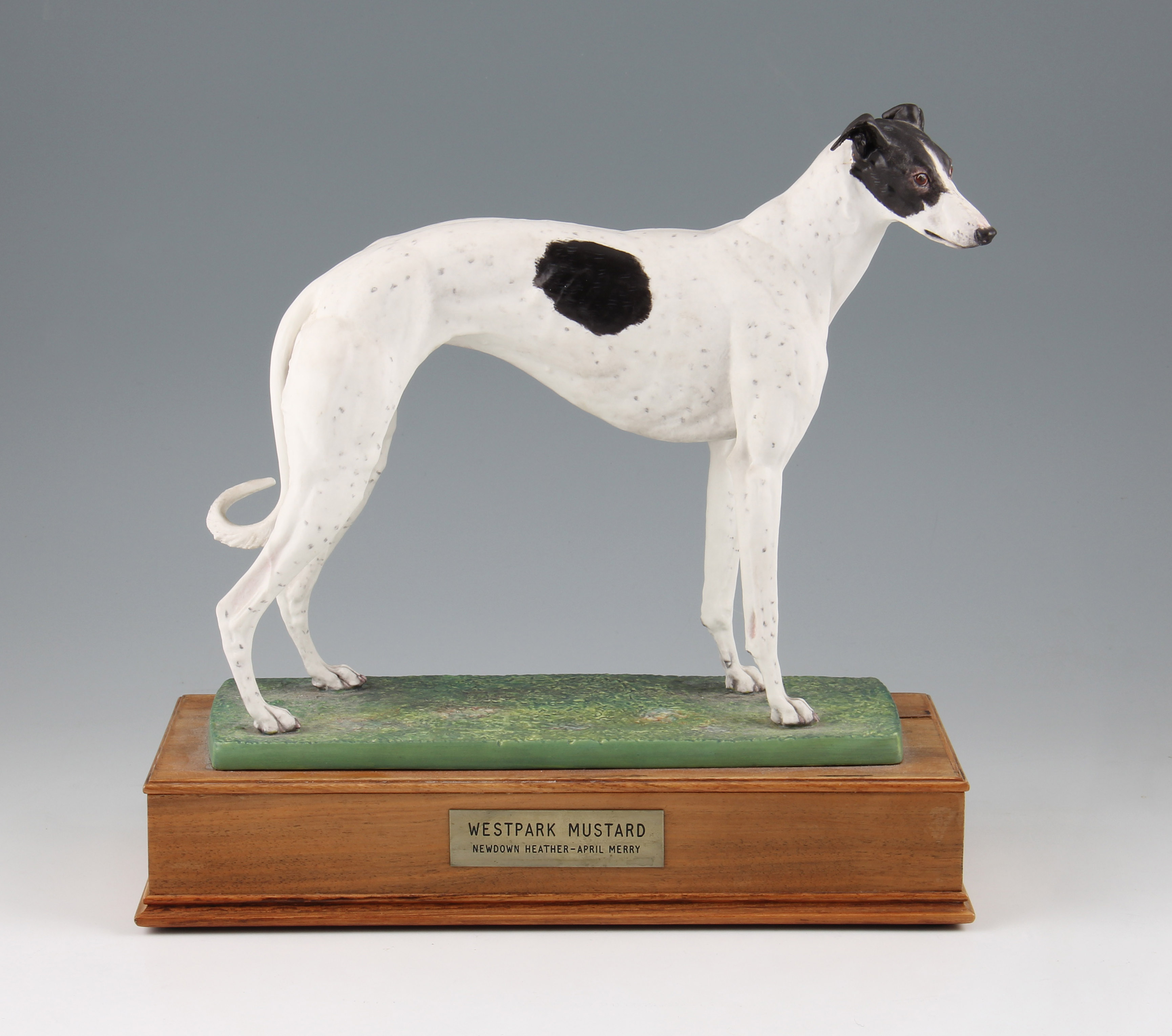 ceramic greyhound figurine